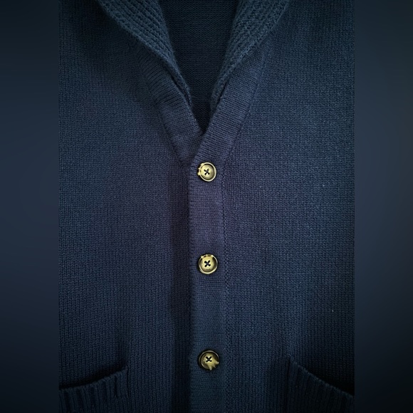 Blue 5-Button Cardigan - Picture 5 of 5